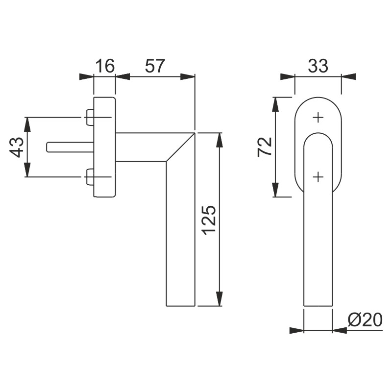 FG AMSTERDAM ER F9714M E0400/US956 10/32-42 90° M5x45+M5x50 VarioFit Produktbild BIGSKZ L