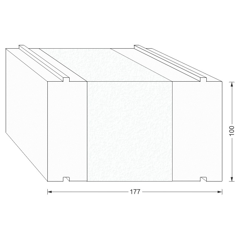 greenteQ Unterbaudämmprofil HST hochdämmend für Profine Premidoor 76 Produktbild BIGSKZ L