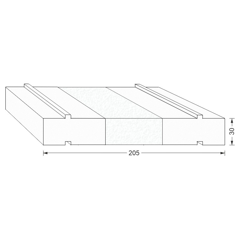 greenteQ Unterbaudämmprofil HST hochdämmend für Profine Premidoor 88 Produktbild BIGSKZ L
