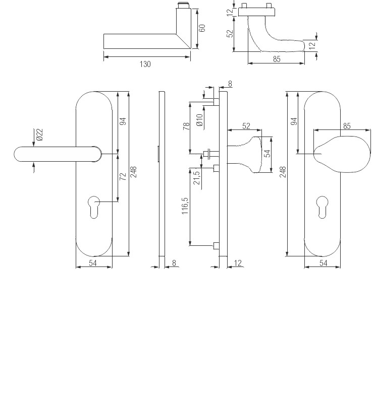 greenteQ Schutz-Wechselgarnitur Q DG61.S216.PZ72.AL.N54.WK.ES1 Produktbild BIGSKZ L