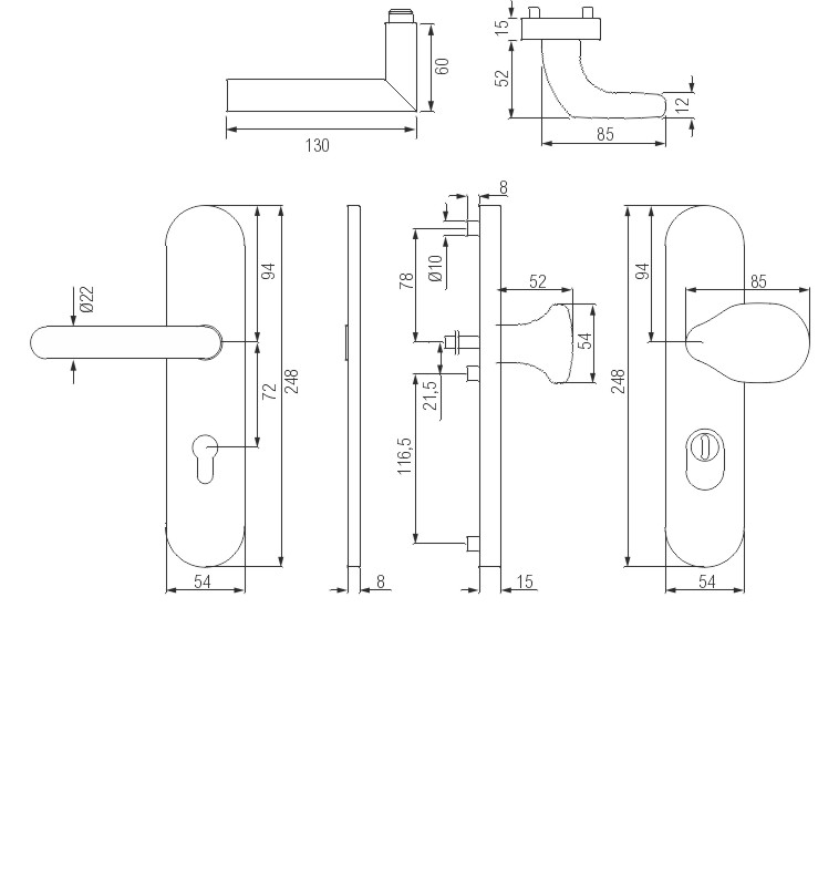 greenteQ Schutz-Wechselgarnitur Q DG61.S216.ZA72.AL.N54.WK.ES1 Produktbild BIGSKZ L