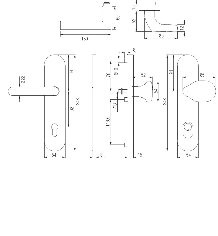 greenteQ Schutz-Wechselgarnitur Q DG61.S216.ZA92.AL.N54.WK.ES1 Produktbild BIGSKZ L