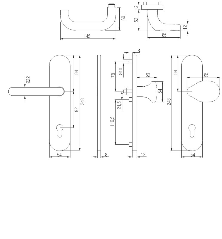 greenteQ Schutz-Wechselgarnitur Q DG60.S216.PZ92.AL.N54.WK.ES1 Produktbild BIGSKZ L