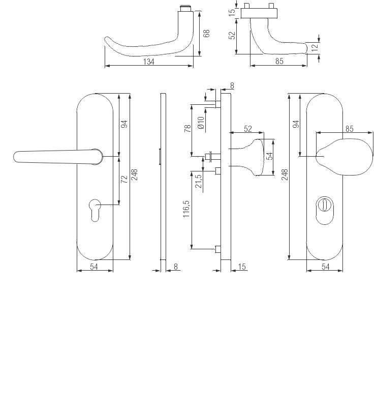 greenteQ Schutz-Wechselgarnitur Q DG65.S216.ZA72.AL.N54.WK.ES1 Produktbild BIGSKZ L