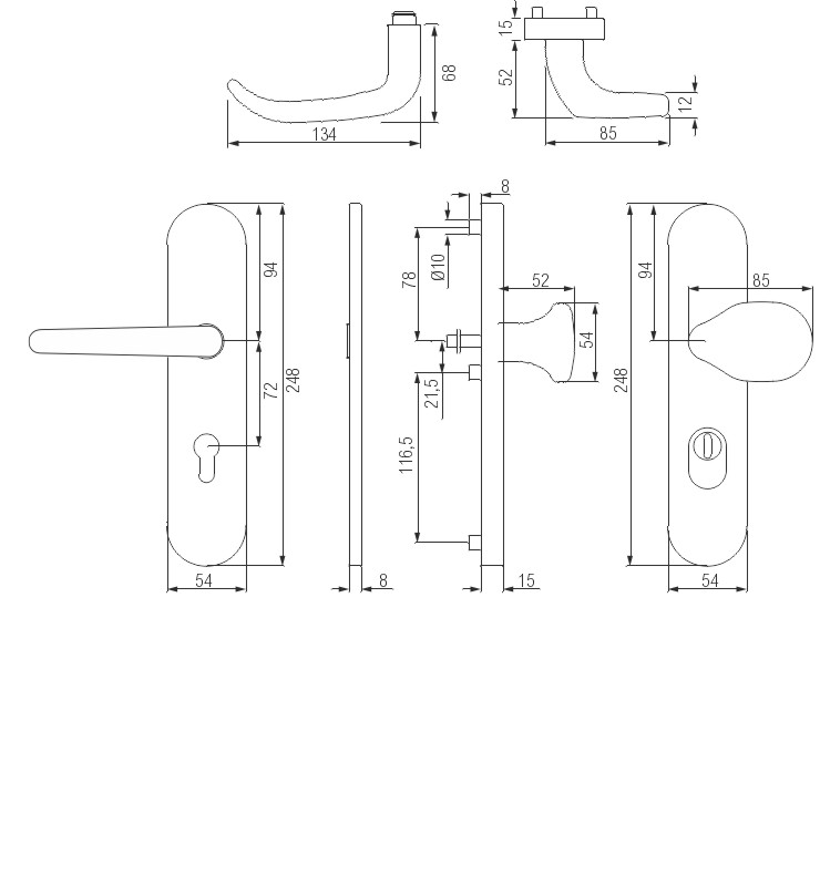greenteQ Schutz-Wechselgarnitur Q DG65.S216.ZA72.AL.N54.WK.ES1 Produktbild BIGSKZ L