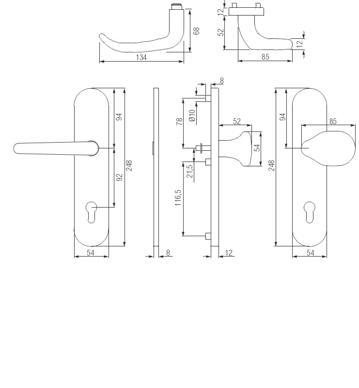 greenteQ Schutz-Wechselgarnitur Q DG65.S216.PZ92.AL.N54.WK.ES1 Produktbild BIGSKZ L