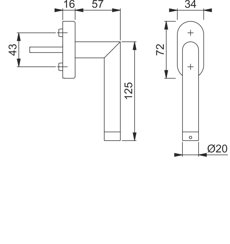 HOPPE eFenstergriff AMSTERDAM E0400Z-EF/US956 ConnectSense Secustik® Produktbild BIGSKZ L