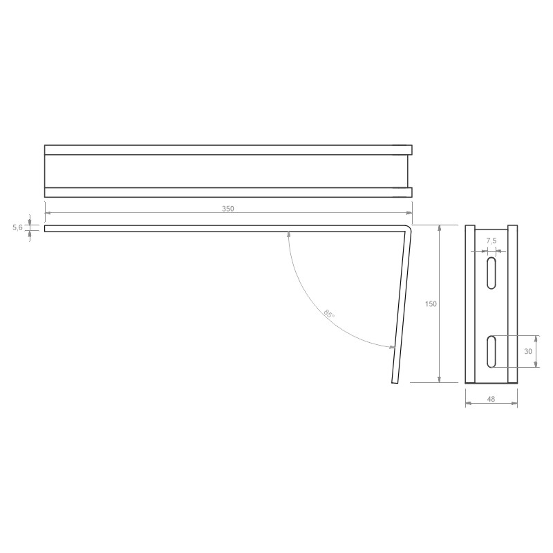 greenteQ Aluminium-Schenkel für Thermo Variohalter Produktbild BIGSKZ L