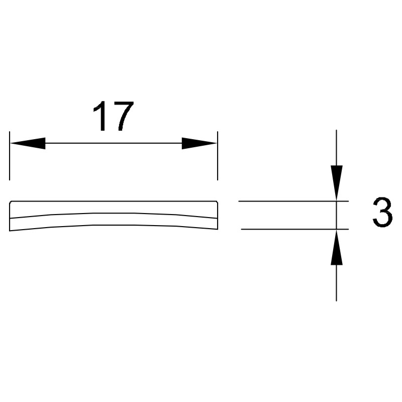 Obermagnet (3x17 mm) braun Länge 4500 mm Produktbild BIGSKZ L