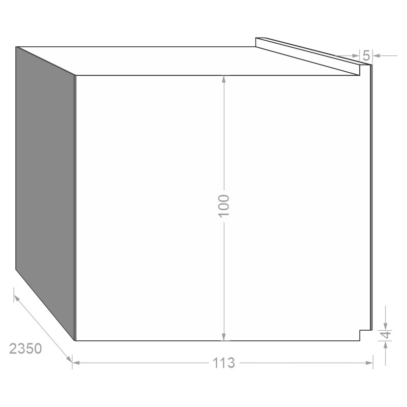 greenteQ Unterbaudämmprofil MHT hochdämmend beidseitig PVC. Produktbild BIGSKZ L