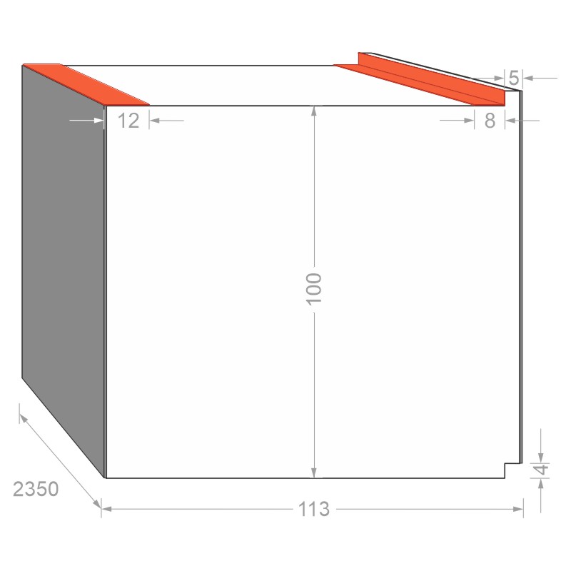 greenteQ Unterbaudämmprofil MHT hochdämmend beidseitig PVC mit Klebestreifen Produktbild BIGSKZ L