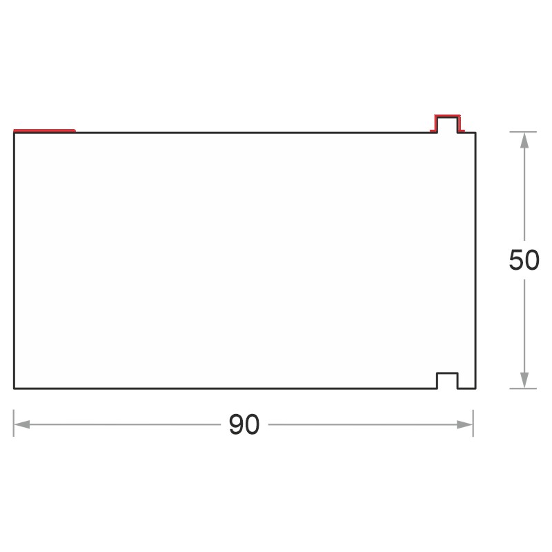 greenteQ Unterbaud&auml;mmprofil TS mit Klebestreifen hochd&auml;mmend ohne PVC. Produktbild BIGSKZ L