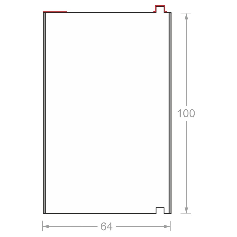 greenteQ Unterbaud&auml;mmprofil TS mit Klebestreifen hochd&auml;mmend beidseitig PVC. Produktbild BIGSKZ L