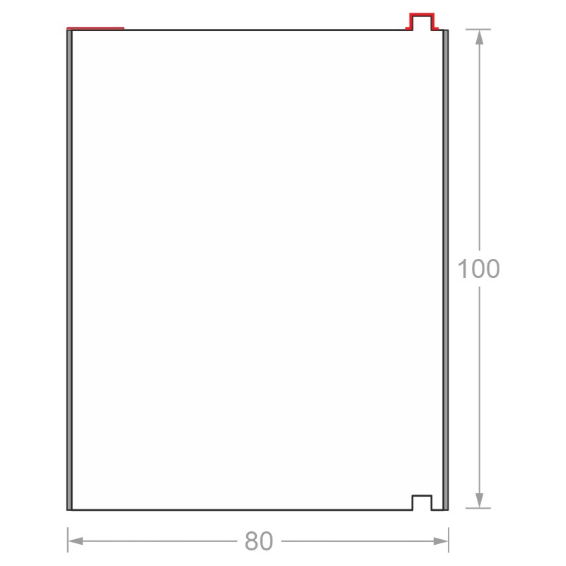 greenteQ Unterbaudämmprofil TS mit Klebestreifen hochdämmend beidseitig PVC. Produktbild BIGSKZ L
