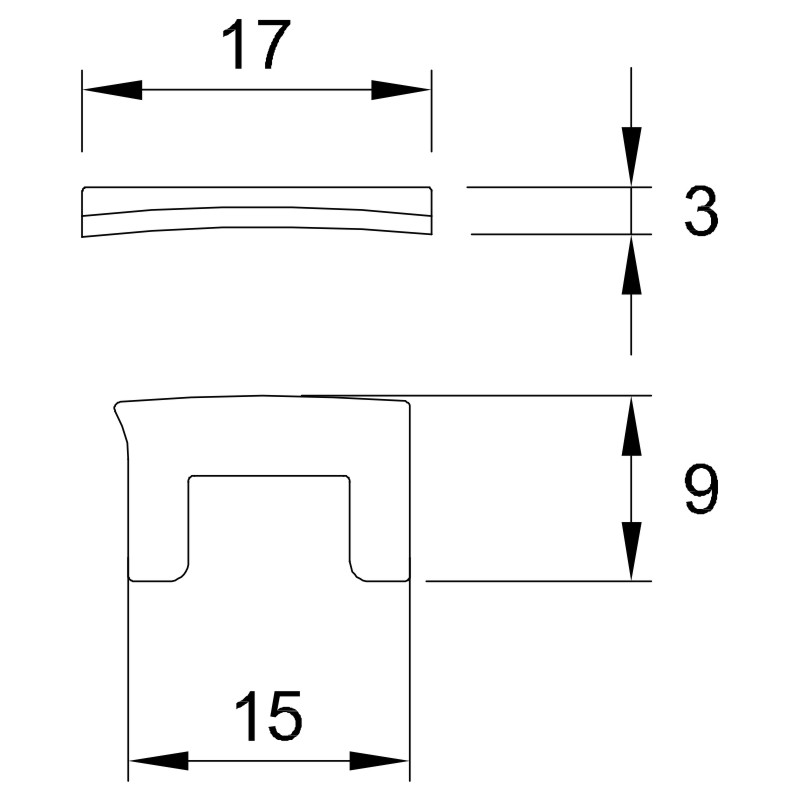 ALUMAT Set Magnet-Dichtungsprofil 2-füßig Produktbild BIGSKZ L