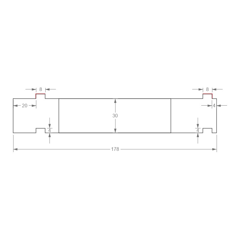 greenteQ Unterbaudämm-Profil mit Klebestreifen Hebeschiebetür 2350x30/34x178 mm gefräst, ohne PVC-Beschichtung für das System Schüco ASE80.HI Produktbild BIGSKZ L