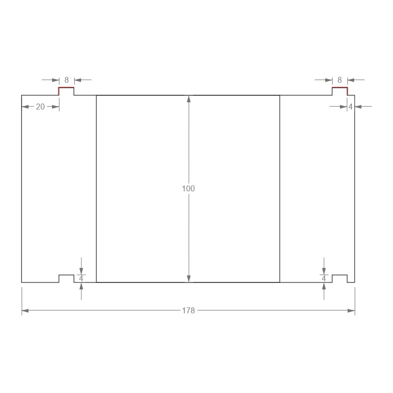 greenteQ Unterbaudämm-Profil mit Klebestreifen Hebeschiebetür 2350x100/104x178 mm gefräst, ohne PVC-Beschichtung für das System Schüco ASE80.HI Produktbild BIGSKZ L