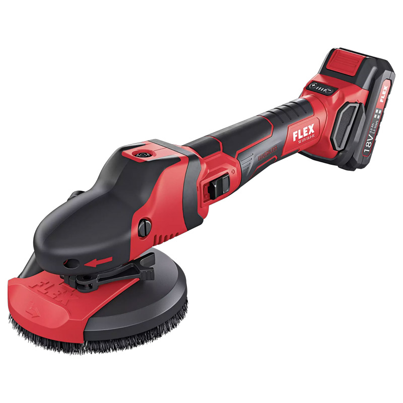 FLEX Akku-SUPRAFLEX SE 125 18.0-EC/5.0 Set Oberflächenschleifer Produktbild BIGSKZ L