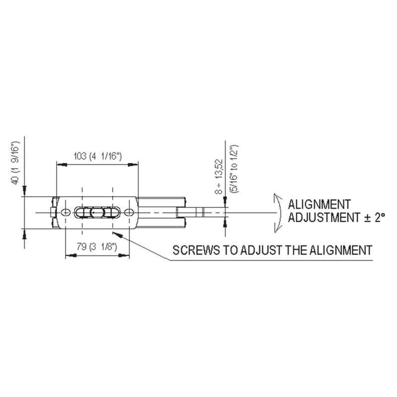 Selbstschließ.Bandsystem VERTO VT 101E10 für Pendeltür, roh (CO 000) R/L D101E10 Produktbild BIGSKZ L