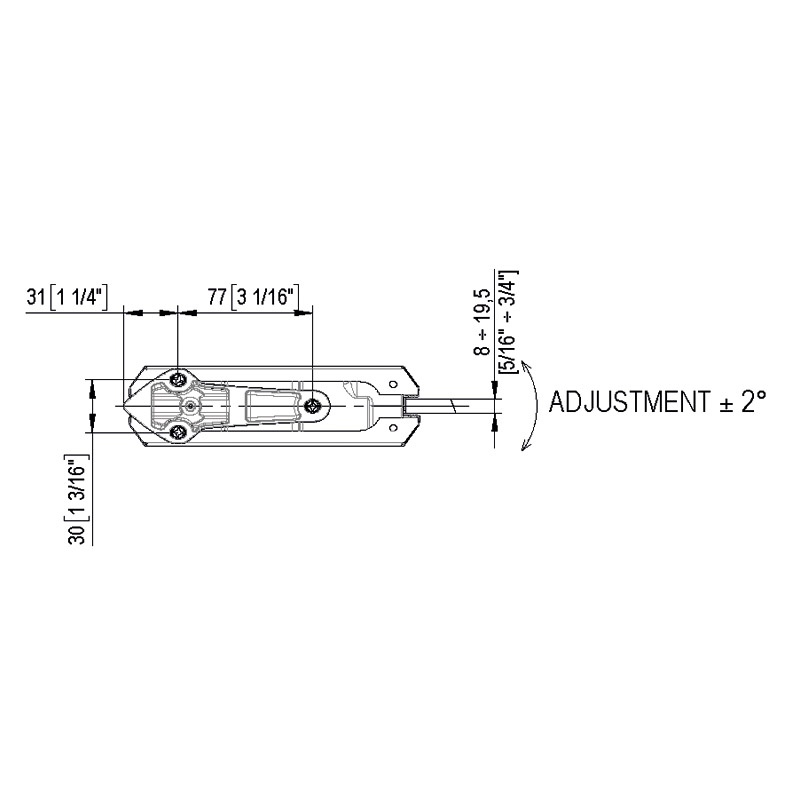 Selbstschließ.Bandsystem VERTO VT 150E00 Pendeltür, roh (CO 000) R/L 150EOO Produktbild BIGSKZ L