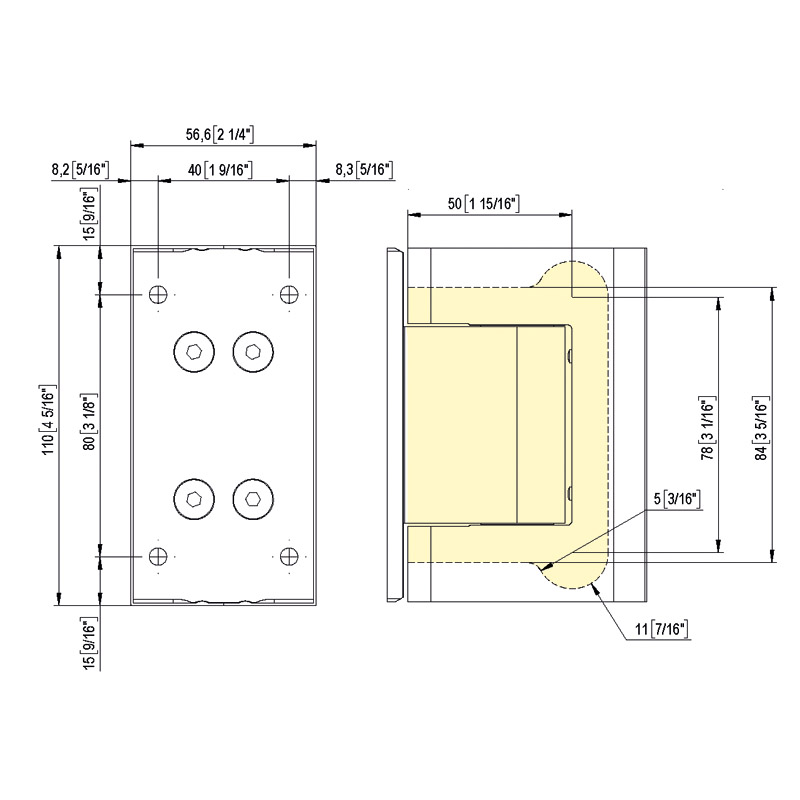 Selbstschließ.Bandsystem BILOBA BL 8010 BT JC für Pendeltür, roh (CO 000) R/L D8010BTJC Produktbild BIGSKZ L