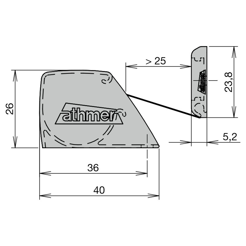 ATHMER Fingerschutz® NR-24 Smart für Innentüren Produktbild BIGSKZ L