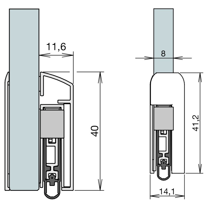 athmer Schall-Ex® GSH-8, 958 mm silber elox (C-0) Produktbild BIGSKZ L