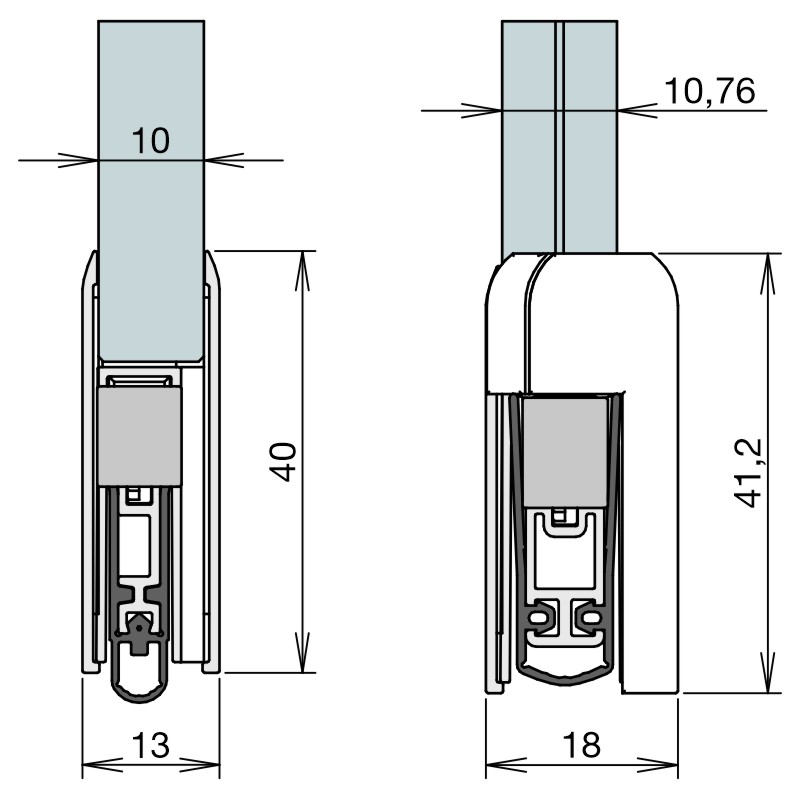 athmer Schall-Ex® GSH-10, Länge 958 mm, silber elox. (C-0) Produktbild BIGSKZ L