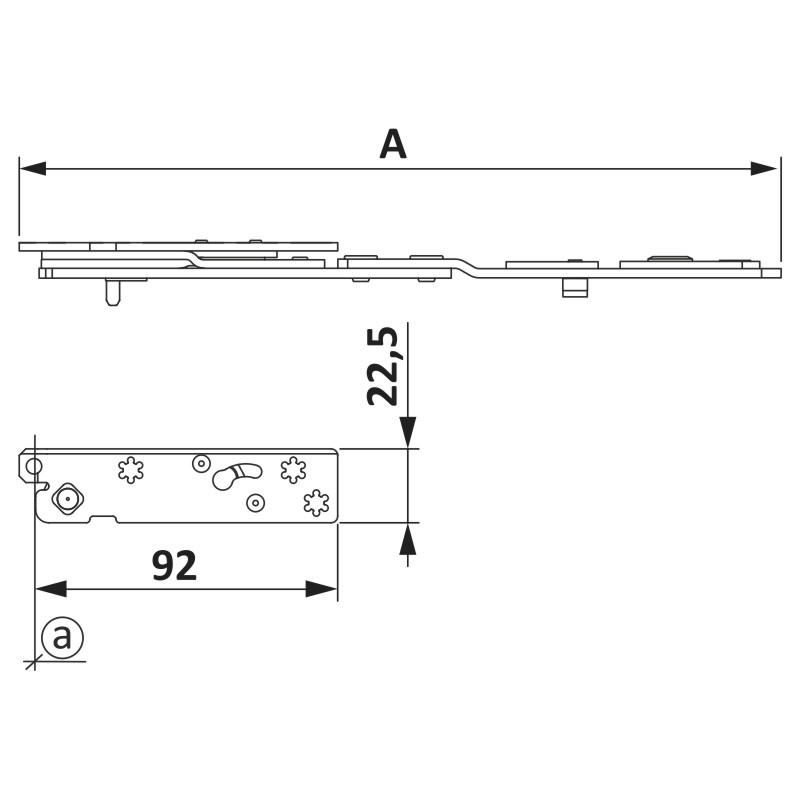 SIEGENIA-AUBI TITAN Scherenarm DF/3 AX 24 Produktbild BIGSKZ L