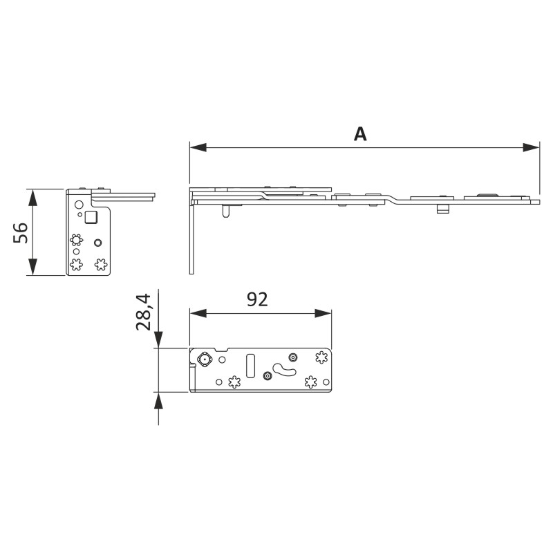 SCHERENARM AX 30/13 DF RE TS Produktbild BIGSKZ L