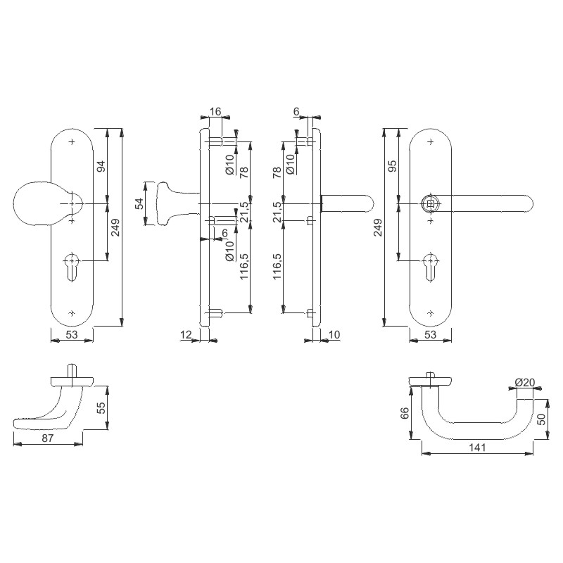 Schutzwechselgarnitur 86G/3331/3310/E138Z SST ES1 F69 67-77 Produktbild BIGSKZ L