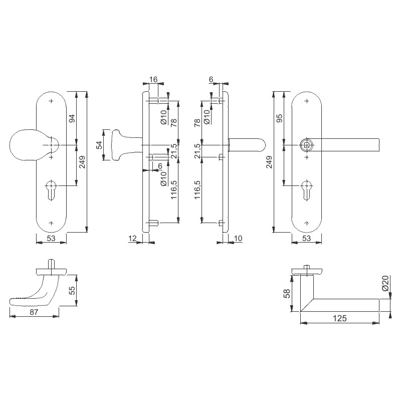 Schutzwechselgarnitur 86G/3331/3310/E1400Z SST ES1 F69 67-77 Produktbild BIGSKZ L