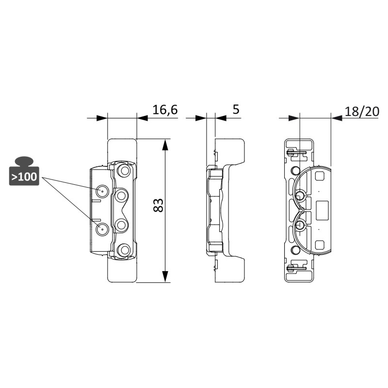 SCHERENLAGER H 18 TS K100 Produktbild BIGSKZ L