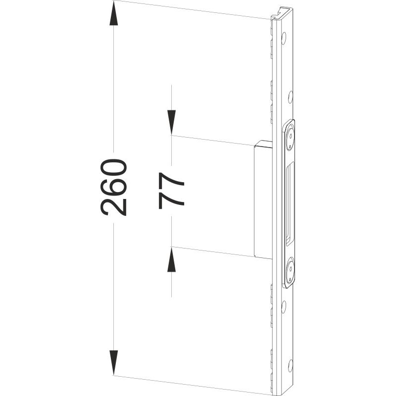 WINKHAUS T-SB U26-61 SKG MV Schwenkriegel-Schließblech MV Produktbild BIGSKZ L