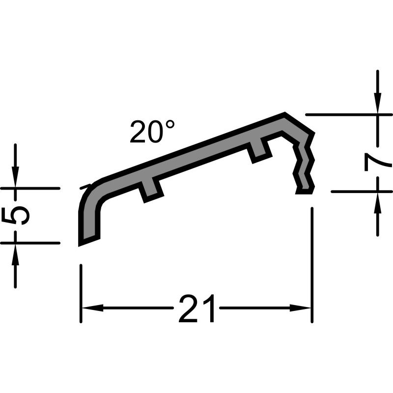 GUTMANN Flügelabdeckprofil FP 94334 Produktbild BIGSKZ L