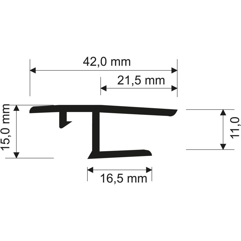 PVC Aufnahmeprofil 263 Produktbild BIGSKZ L