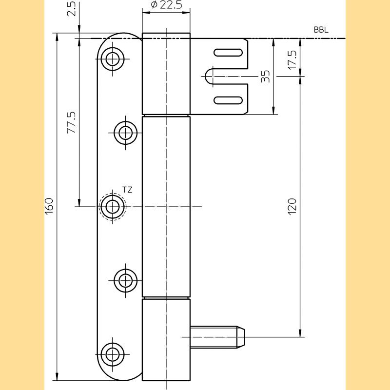 SIMONSWERK Objektband VARIANT VN 8938/160 U Produktbild BIGSKZ L