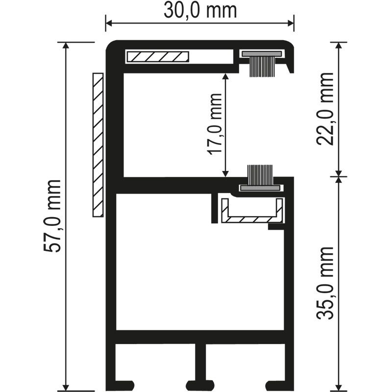 MENKE PVC-Rollladenführung 933/B2 Produktbild BIGSKZ L