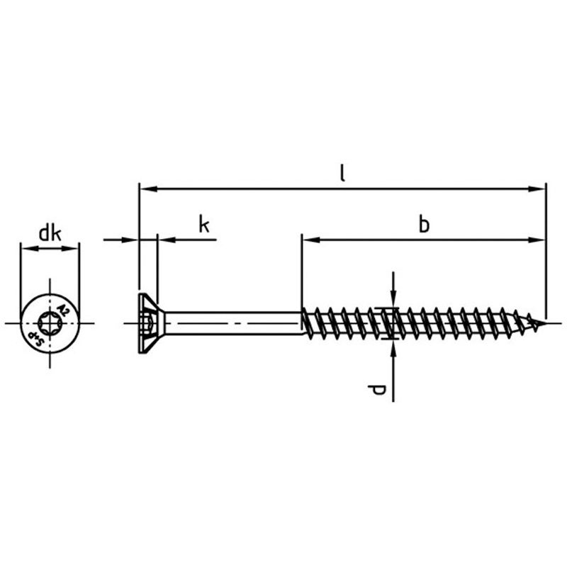 Spanplattenschr.TG 3,5x40/24 Seko TX10 A2 Produktbild BIGSKZ L