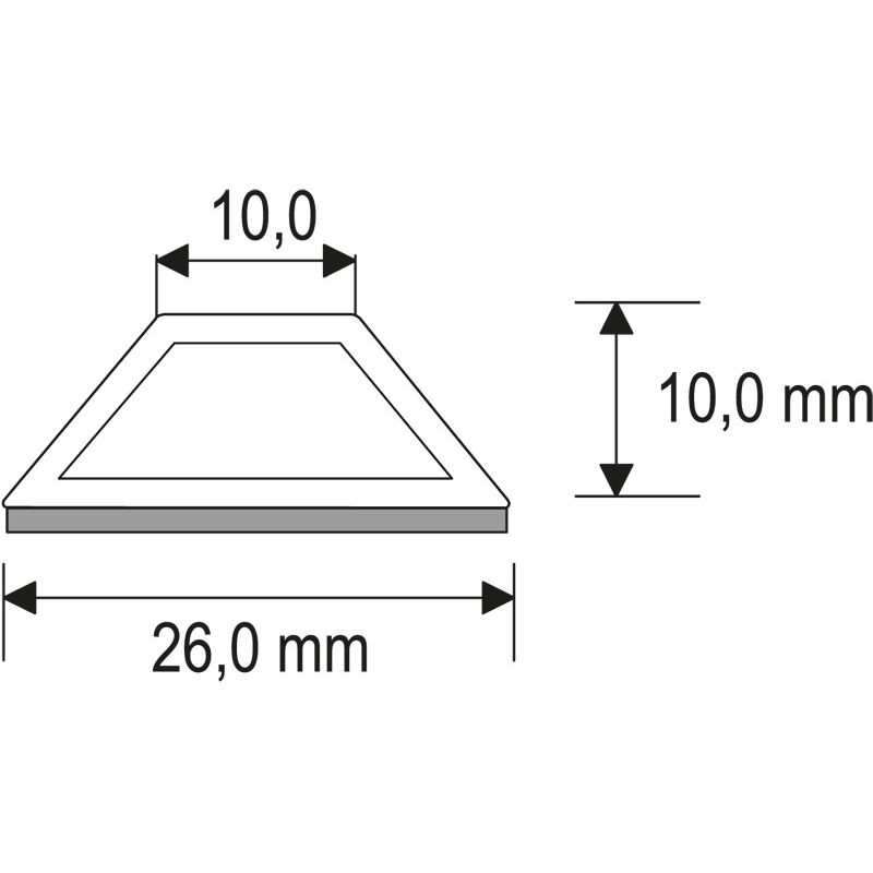 Softline-Sprosse 26mm SK Lg. 6,50m Weiß, VE: 65 m Produktbild BIGSKZ L