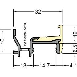 GUTMANN Stilfensterschiene Kocher 1822 F-TI Produktbild BIGSKZ L