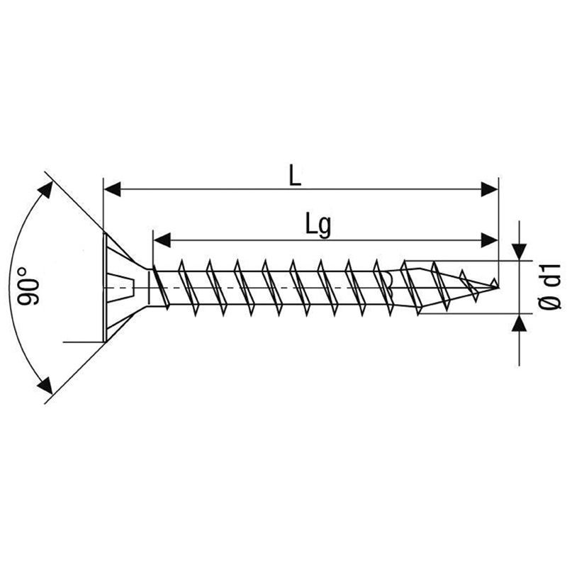 SPAX Universalschraube, Vollgewinde, Senkkopf, TX, 4CUT, rostfrei A2 Produktbild BIGSKZ L