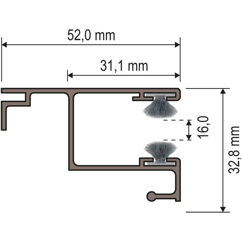 Ideal Rolladenführung 52/33/14s C34 Produktbild BIGSKZ L
