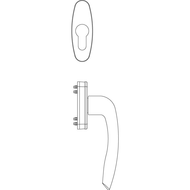 Griff/Rosettengrt Rhapsody innen PZ titan Produktbild BIGSKZ L