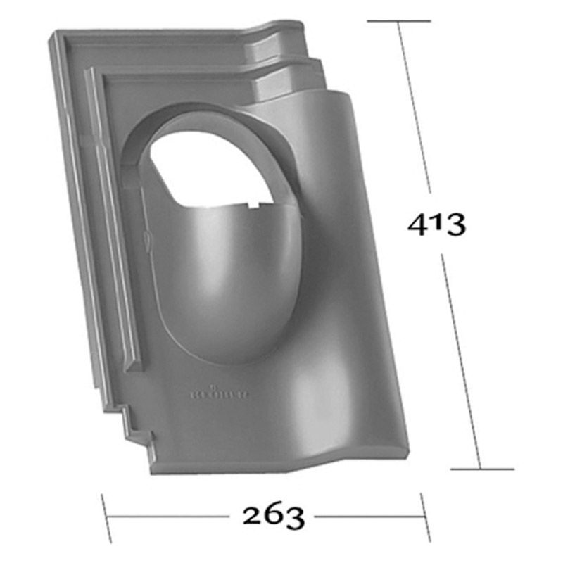 Klöber Grundplatte KE 26 Flachdachpf.d'braun 0200 Produktbild BIGSKZ L