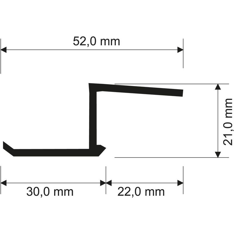 PVC Aufnahmeprofil 971 Produktbild BIGSKZ L