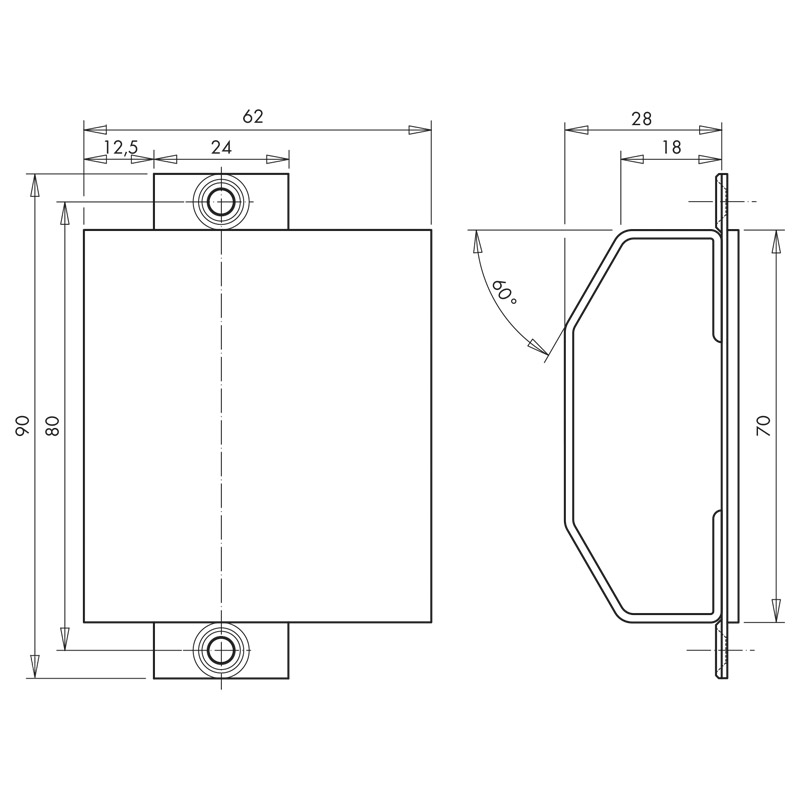 Dichtungsbrücke Gr 2 Länge 62 mm Produktbild BIGSKZ L