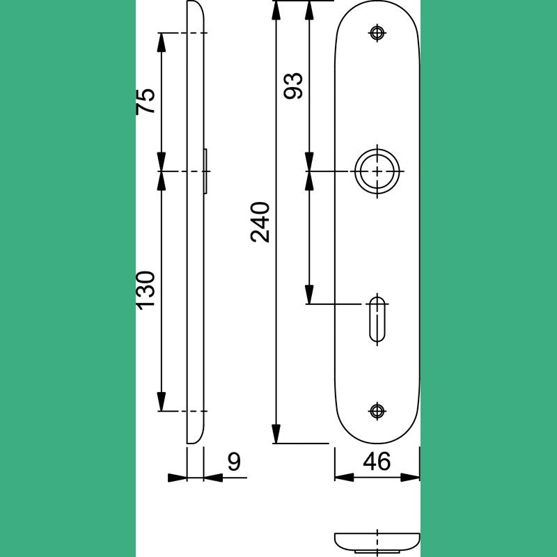 HOPPE Langschild *273P* Produktbild BIGSKZ L