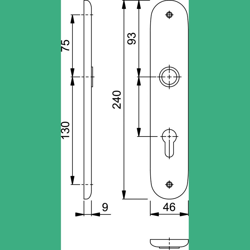 HOPPE Langschild *273P* Produktbild BIGSKZ L