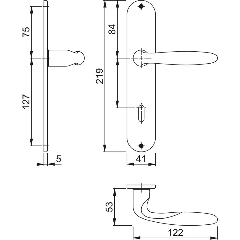 HOPPE Objektgarnitur VERONA *M151/302* Kat.3 Produktbild BIGSKZ L